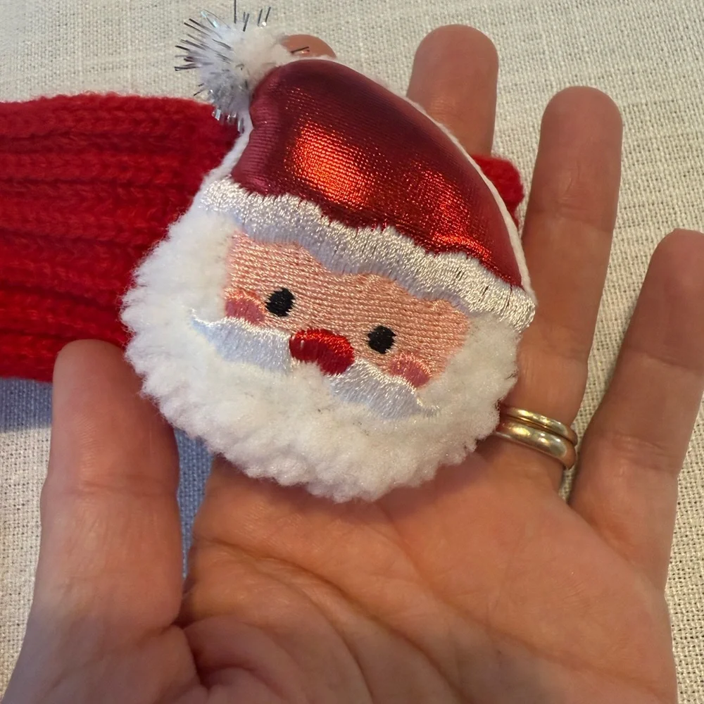 Red Santa Dog Cat Scarf